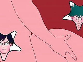 Tenya Iida intenta divertirse con el culo de Midoriya