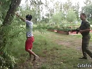 Twink Fox gets searched by a patrolman