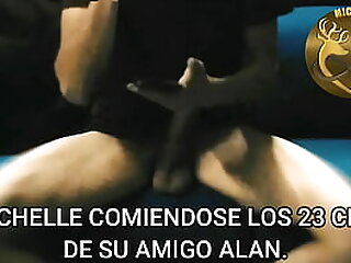 Michelle deleitando 23 cms de verga de su cojiamigo Alan