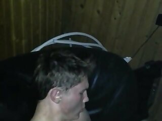 A drunk twink is used by a group of his friends