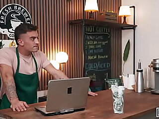 MEN - Lily Lou Catches Drake Von And Trevor Brooks Fucking&comma; Then Joins For A Steamy Coffee Shop Threesome