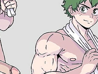 Deku Dick Growth Animation 1027 &lpar;From a small dick to a huge dick&rpar;