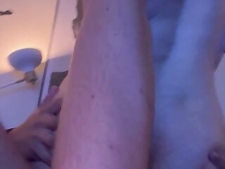 Preview, another vid in private. Yall white euro boy with fat hairy ass teases big Latino cock