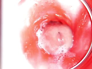 Watch my load shoot out of my cock and deep into my Fleshlight's hole. Wish it was inside your hole?