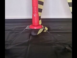 I love the new gravity remote control thrusting dildo