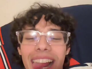 American tiktoker shows cock with gf beside